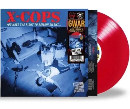 X-COPS (GWAR) You Have the Right to Remain Silent LP RSD BF 2023 Pressed on Red Vinyl LP