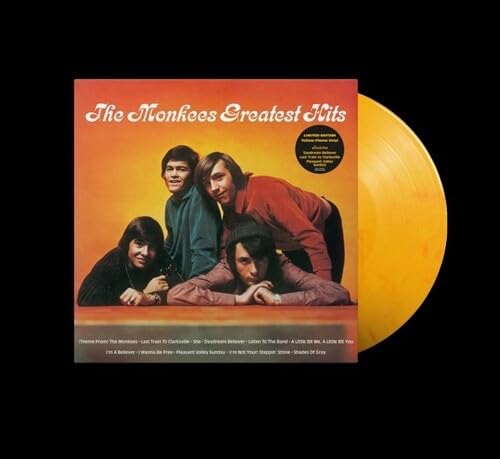 The Monkees Greatest Hits Pressed on Limited Edition Yellow- Flame Vinyl LP