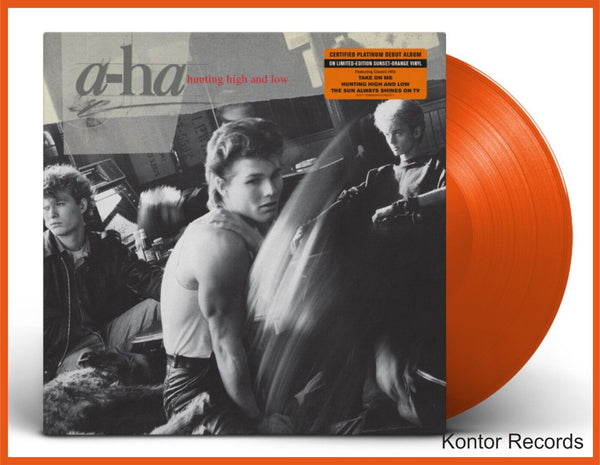 A-Ha Hunting High and Low Pressed on Limited Edition Sunset Orange Vinyl LP