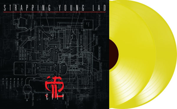 Strapping Young Lad City Pressed on Limited Edition Neon Vinyl 2 LP Set