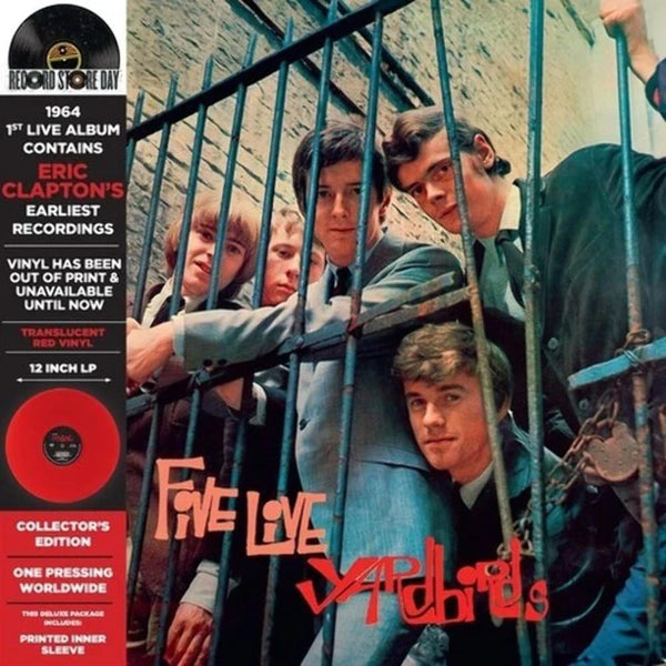 Yardbirds Five Live Yardbirds (RSD '24) Collector's Edition Pressed on Translucent Red Vinyl LP