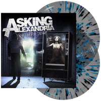 Asking Alexandria From Death To Destiny Pressed on Ultra Clear with Black, Cyan & Blue Jay Splatter Colored Vinyl 2 LP Set