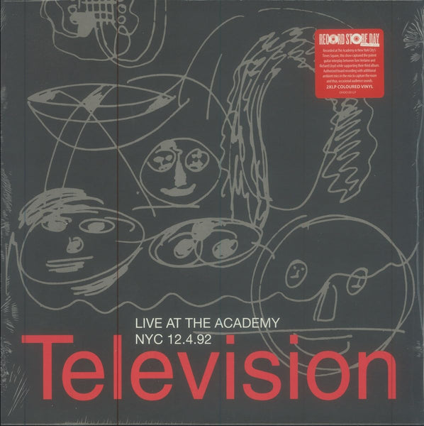 Television Live At The Academy NYC 12.4.92 (RSD '24) Pressed on Colored Vinyl 2 LP Set