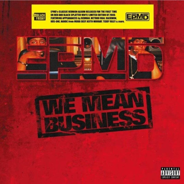 EPMD We Mean Business RSD Limited Edition of 2000 Copies Pressed on Red & Black Splatter Vinyl LP