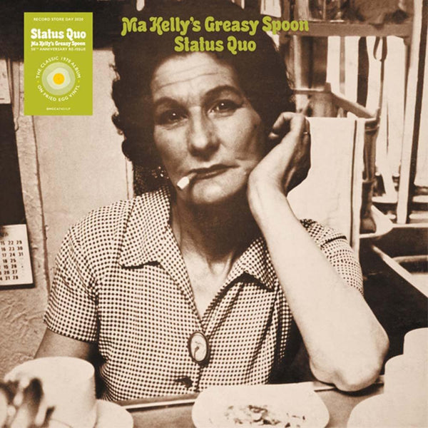 Status Quo Ma Kelly's Greasy Spoon 50th Anniversary Re-issue Pressed on Fried Egg Vinyl LP