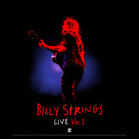 Billy Strings Live Vol. 1 Independent Record Store Exclusive Pressed on 180 Gram Translucent Blue Vinyl 2 LP Set