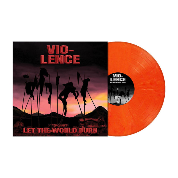 Vio-lence Let the World Burn Includes Poster & MP3 Download Card Pressed on Orange Red Marbled Vinyl LP