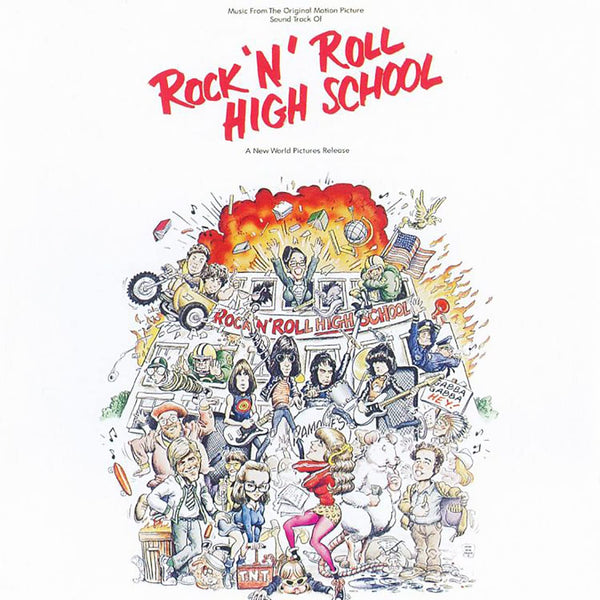 Rock 'N' Roll High School Original Motion Picture Soundtrack 40th Anniversary Edition Pressed on Fire Colored Vinyl LP