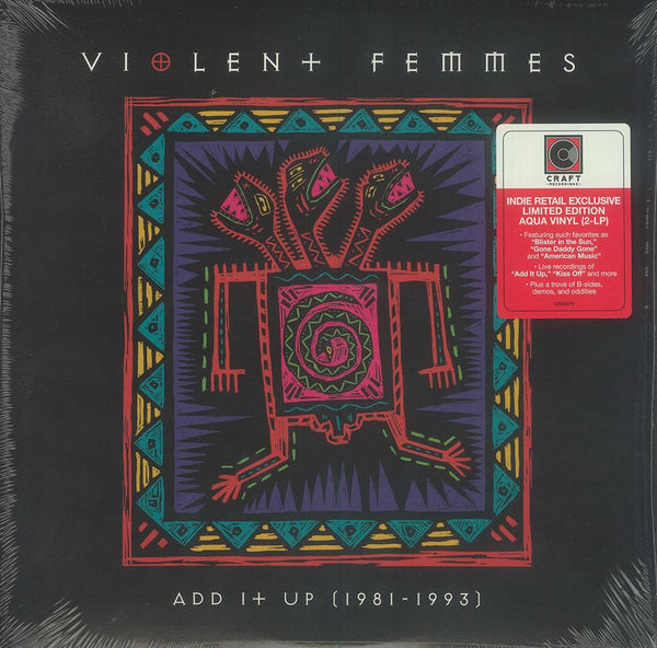 Violent Femmes Add It Up (1981-1993) Indie Retail Exclusive Pressed on Limited Edition Aqua Vinyl 2 LP Set