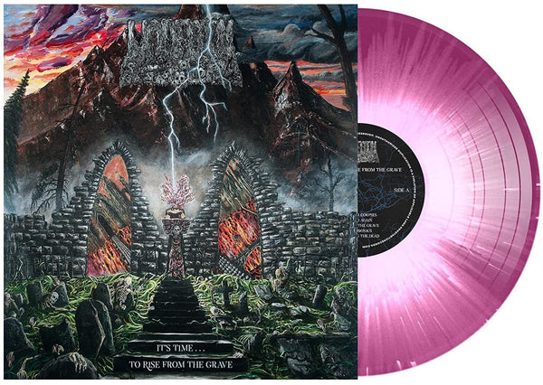 Undeath It's Time...To Rise From the Grave Pressed on Limited Edition Blood & Bone Translucent Purple with White Splatter Vinyl LP