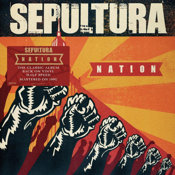 Sepultura Nation Half Speed Pressed on 180 Gram Vinyl 2 LP Set