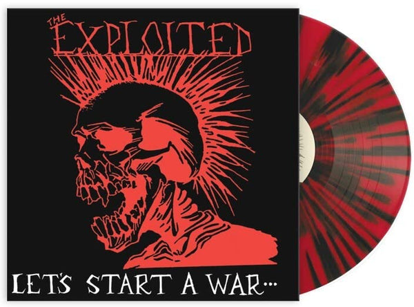 The Exploited Let's Start A War... Limited to 500 Copies 140 Gram Red & Black Splatter Vinyl LP