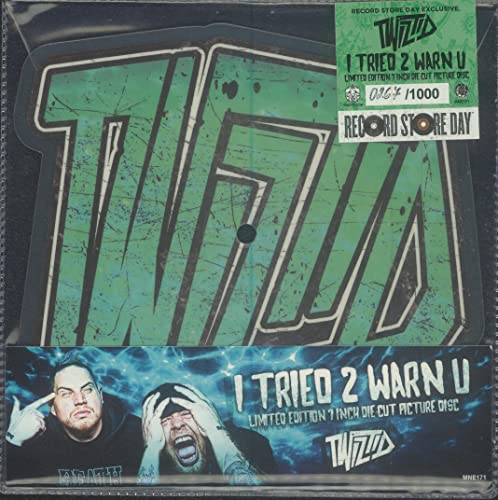 Twiztid ‎- I Tried 2 Warn U (RSD 2022 Die Cut Picture Disc  Single) 7" 45 RPM New Sealed # 279/1000