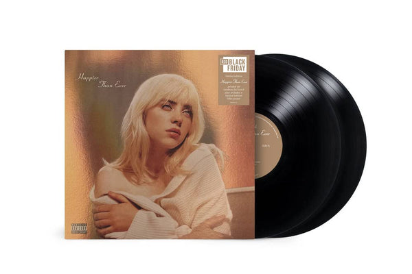 Billie Eilish Happier Than Ever RSD Black Friday 2022 Limited Edition Rainbow Foil Version Includes a Limited Edition Litho Poster 2 LP Set