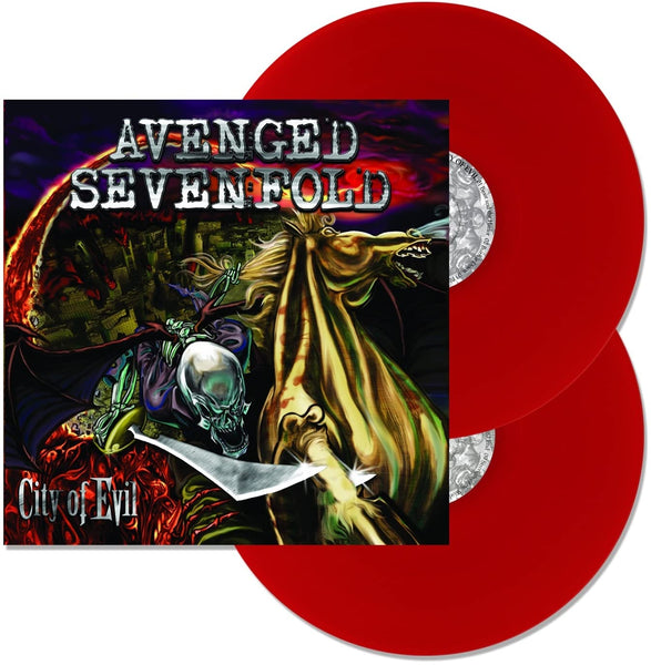 Avenged Sevenfold City Of Evil Transparent Red 2 LP set