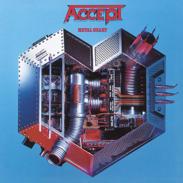 Accept Metal Heart Limited Edition of 2000 Copies Insert Included Red Vinyl LP