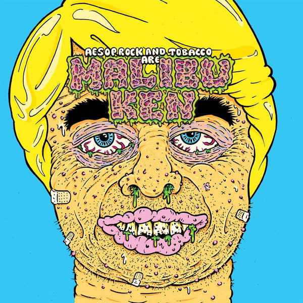 AESOP Rock & Tobacco Malibu Ken Includes Die Cut Jacket Pop Out Wearable Mask Digital Download Card Custom Blue Colored Vinyl LP